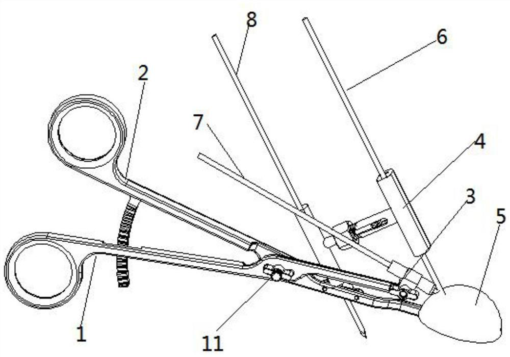 A kind of humeral head reduction and holding forceps