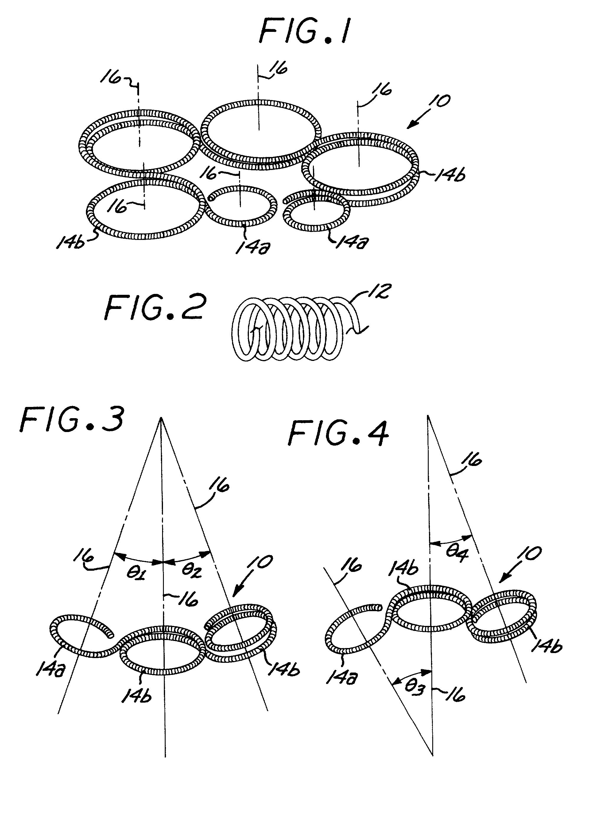 Microcoil vaso-occlusive device with multi-axis secondary configuration