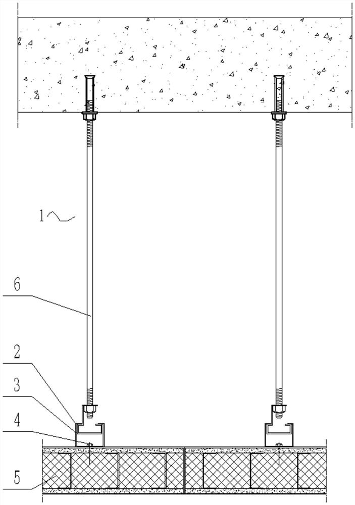 Ceiling splicing method of color steel sandwich plates