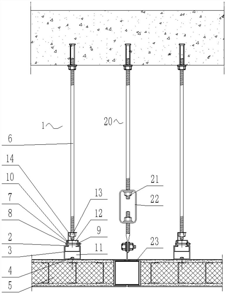 Ceiling splicing method of color steel sandwich plates