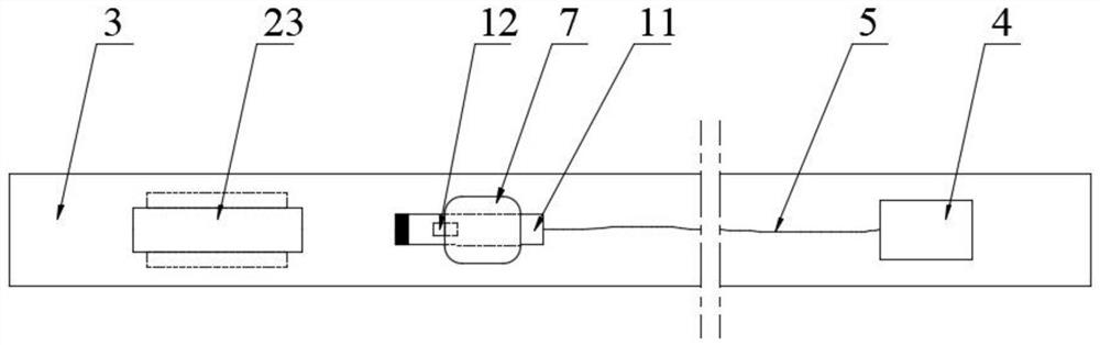 An overhead transmission line warning light and an installation link based on UAV control