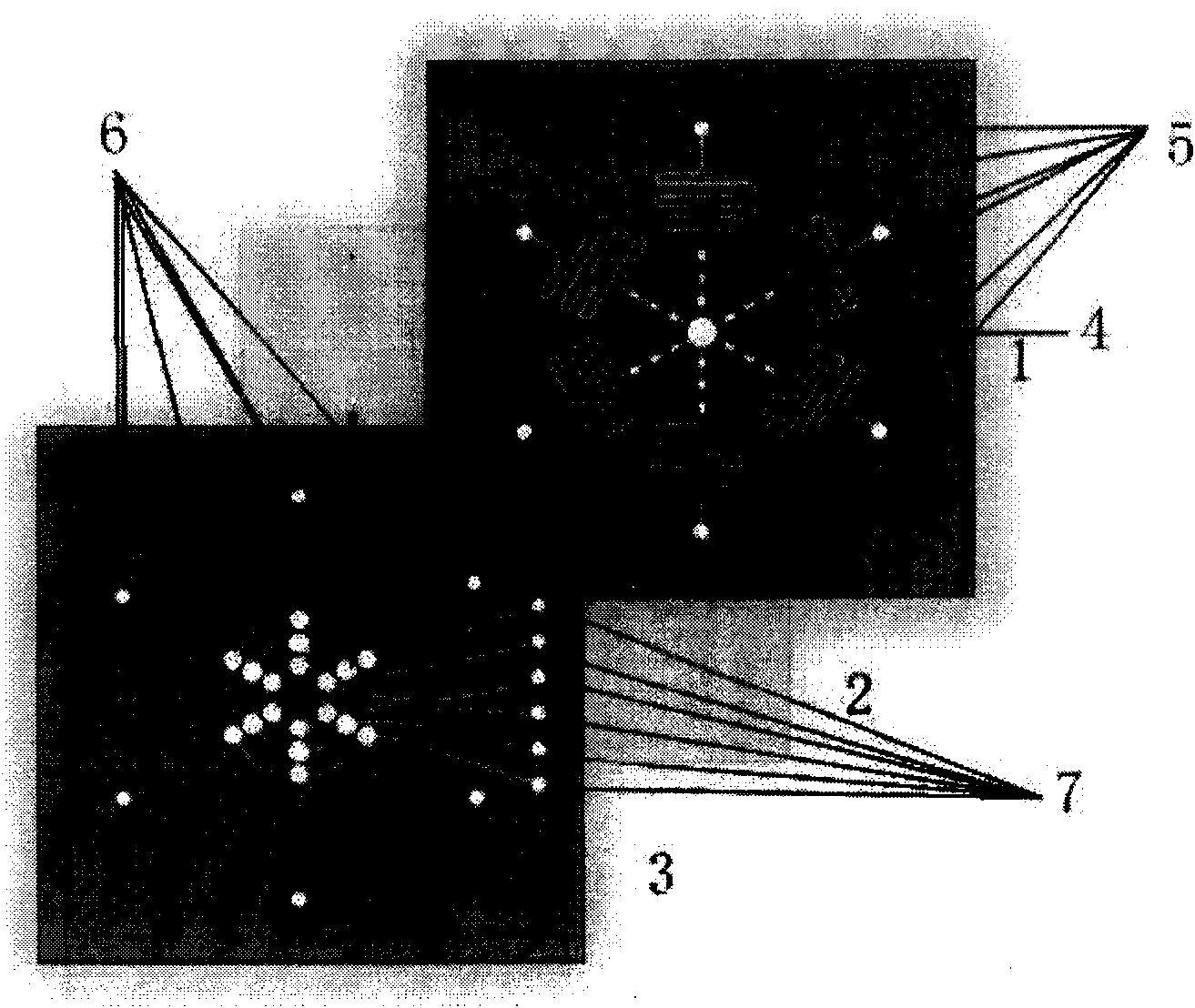 Miniaturized total analysis device formed by six-channel microfluidic chip and quartz crystal microbalance