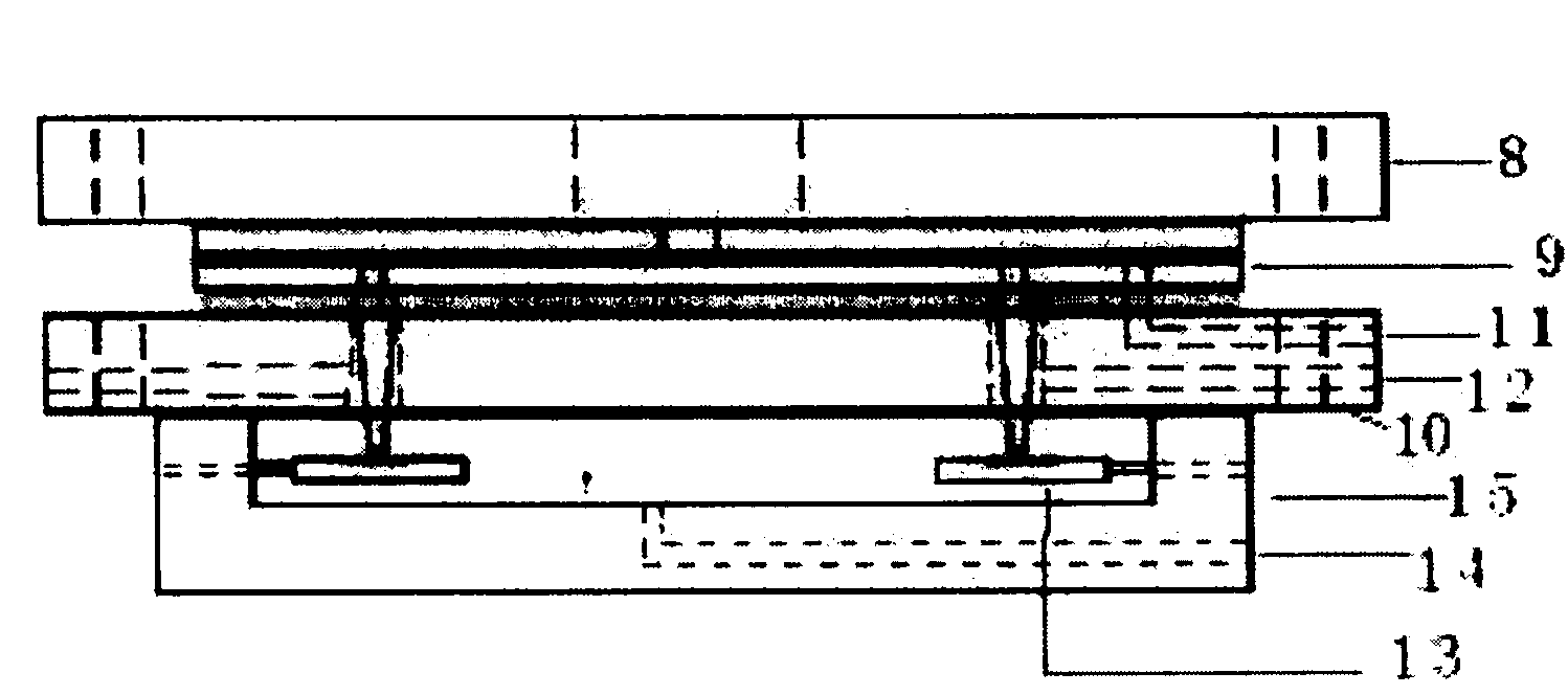 Miniaturized total analysis device formed by six-channel microfluidic chip and quartz crystal microbalance