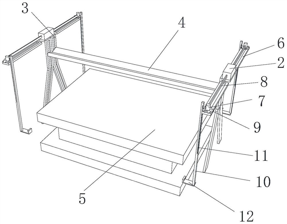 Rubber frame ultrasonic cleaning device and method for liquid crystal screen production and processing