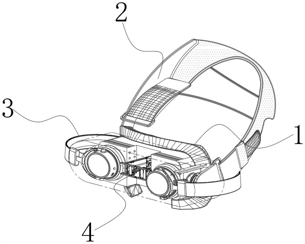 Head-mounted virtual reality equipment