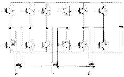 Fault handling system of doubly-fed wind generator set and generator set structure