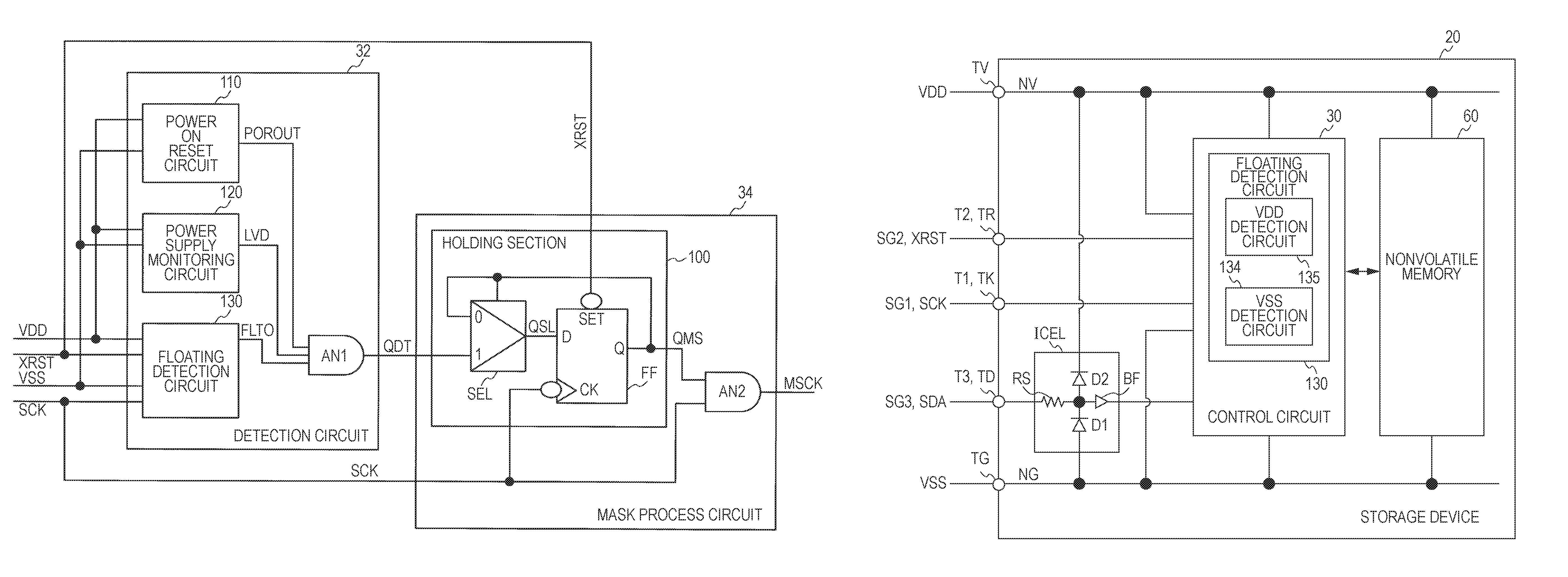 Storage apparatus, substrate, liquid container, system, and control method of the storage apparatus