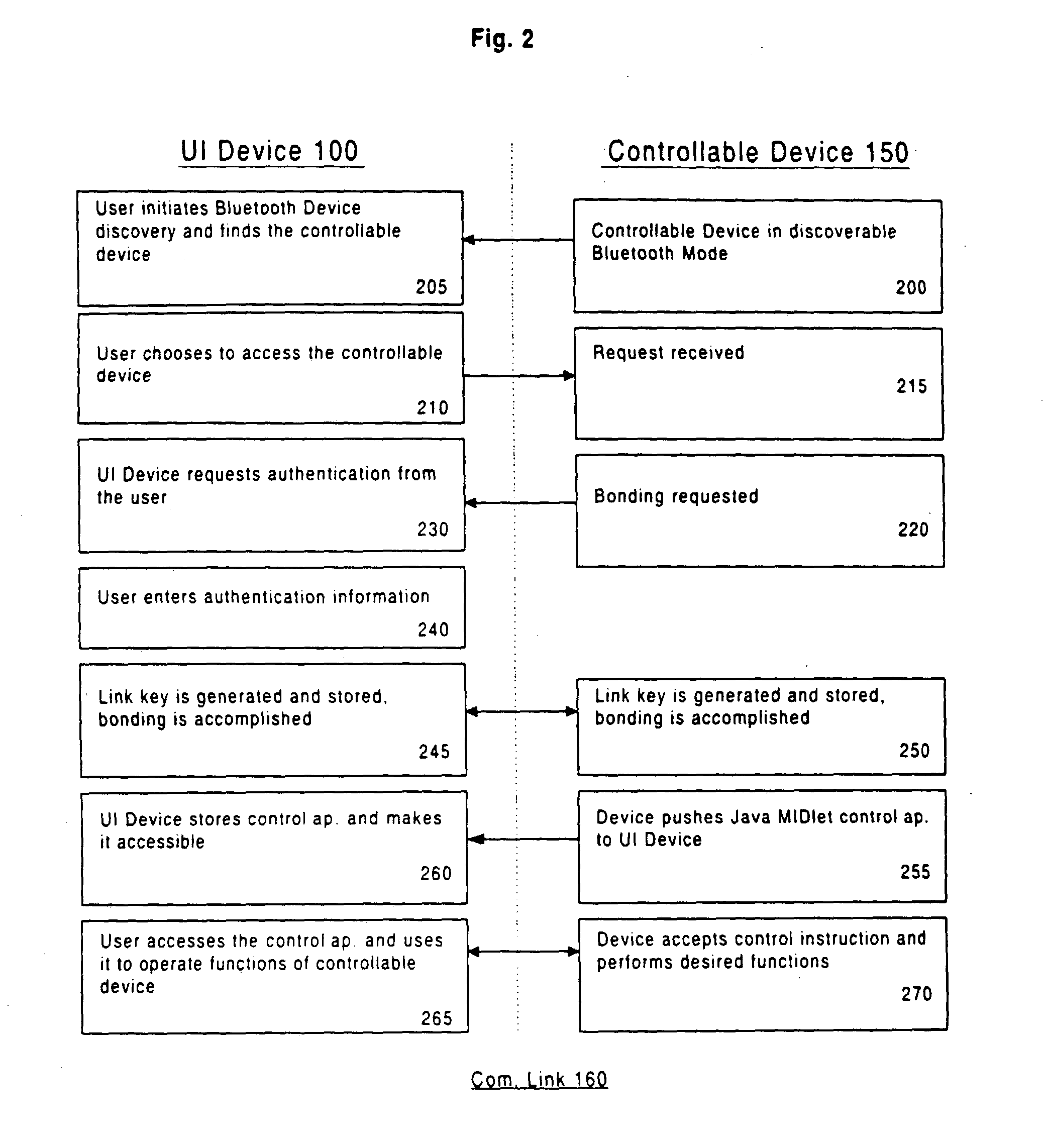 Client software download in bluetooth device bonding