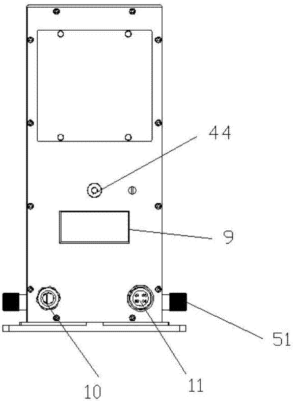 High-anti-interference fan-shaped laser wireless settlement gauge and monitoring method thereof