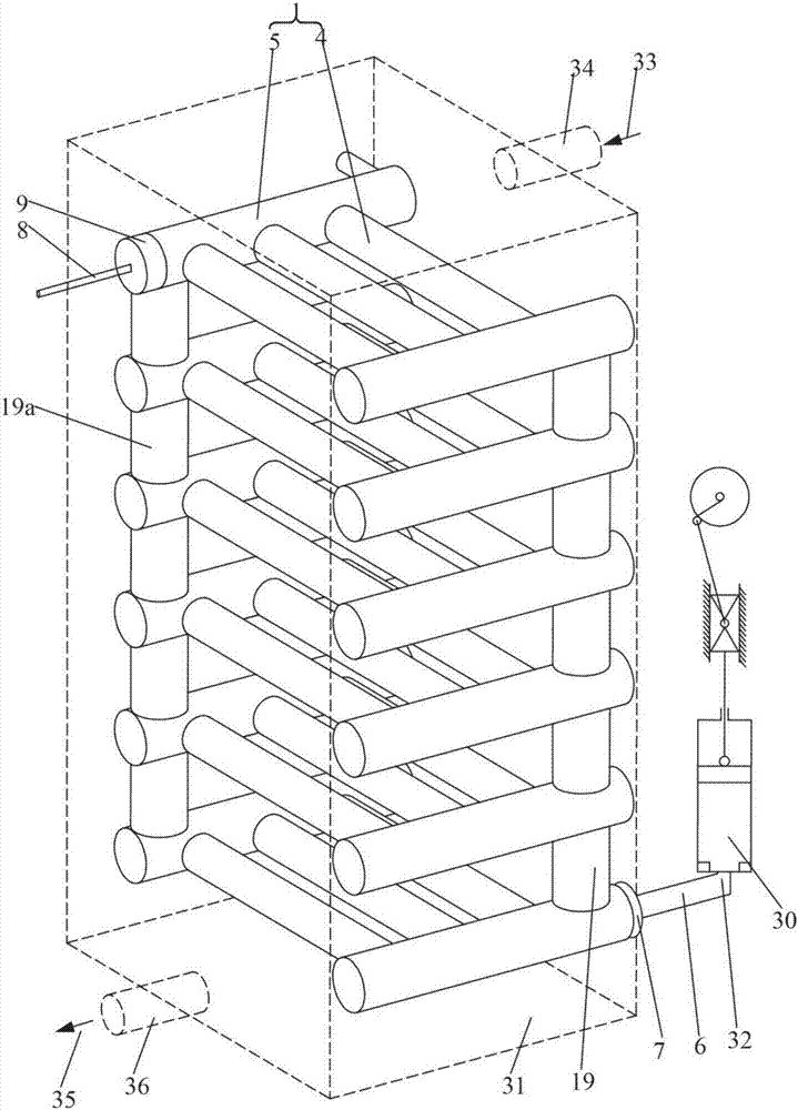Compressed air based artificial wind device, operating method and firefighting apparatus
