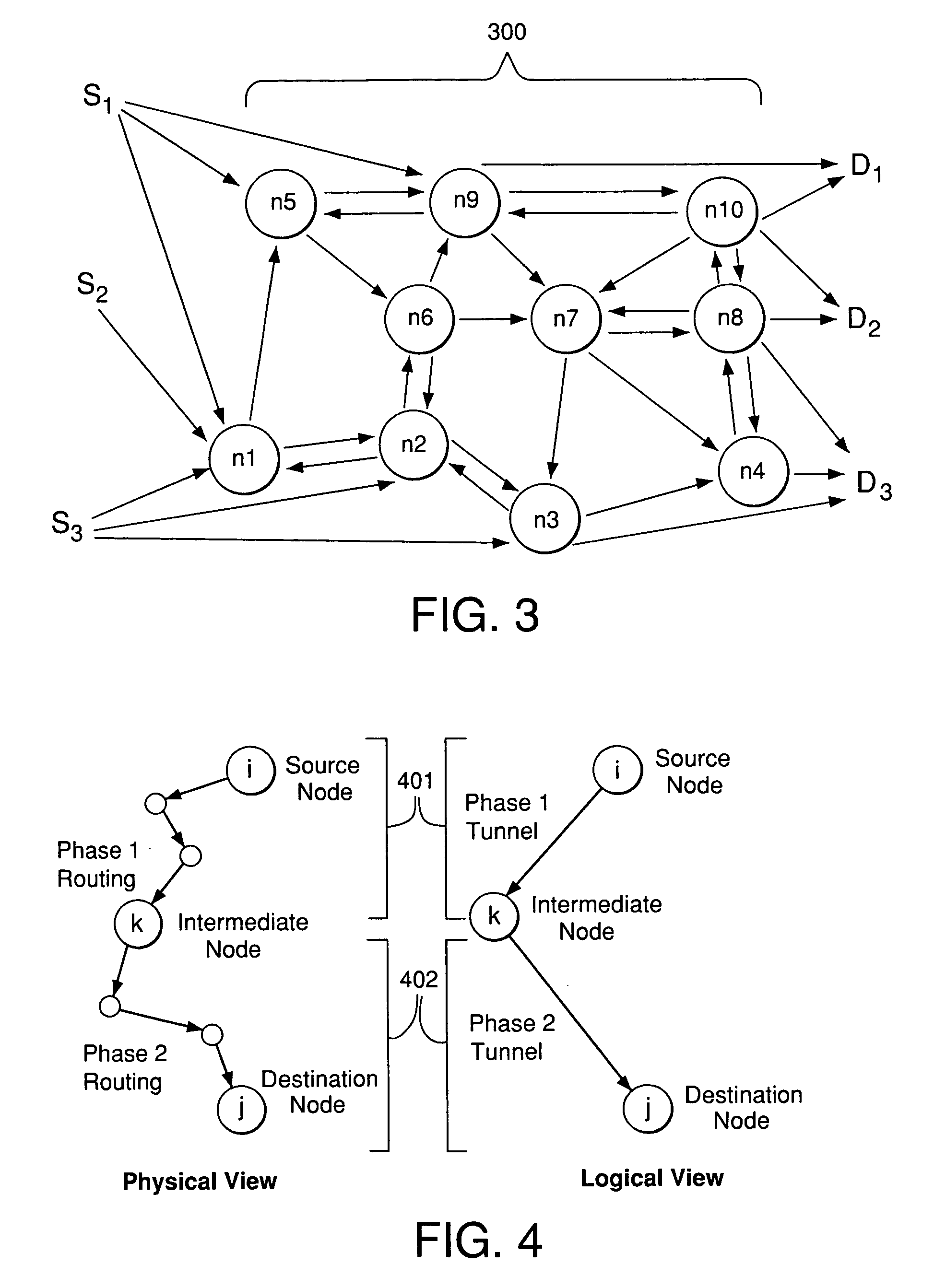 Efficient and robust routing of potentially-variable traffic in IP-over-optical networks with resiliency against router failures