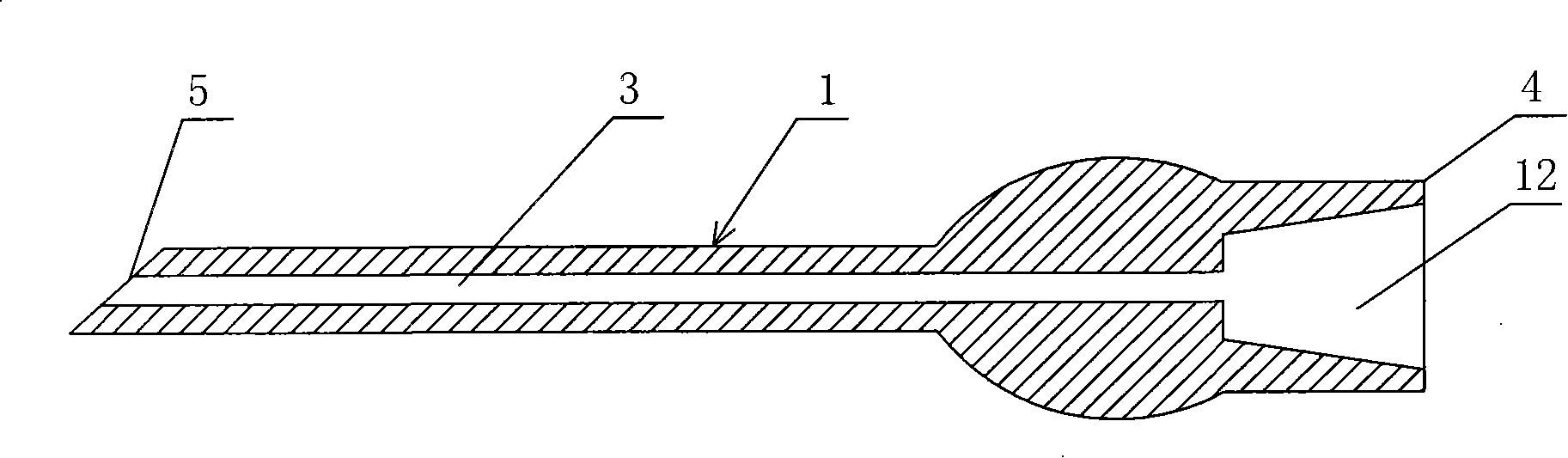 Micro-nano waveguide type laser needle device