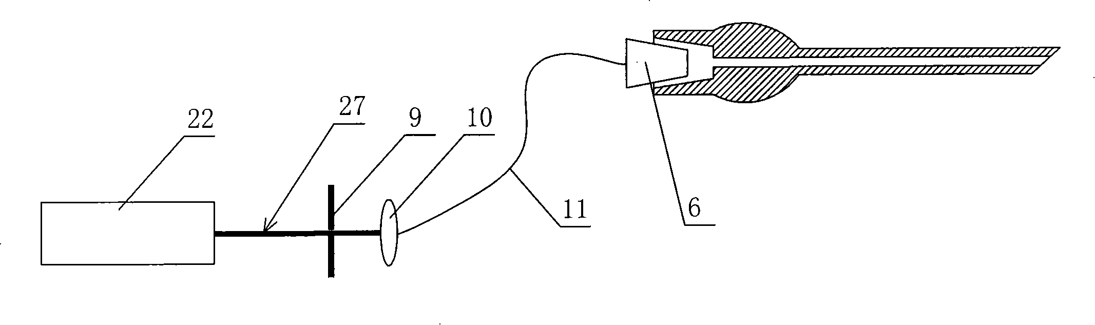 Micro-nano waveguide type laser needle device