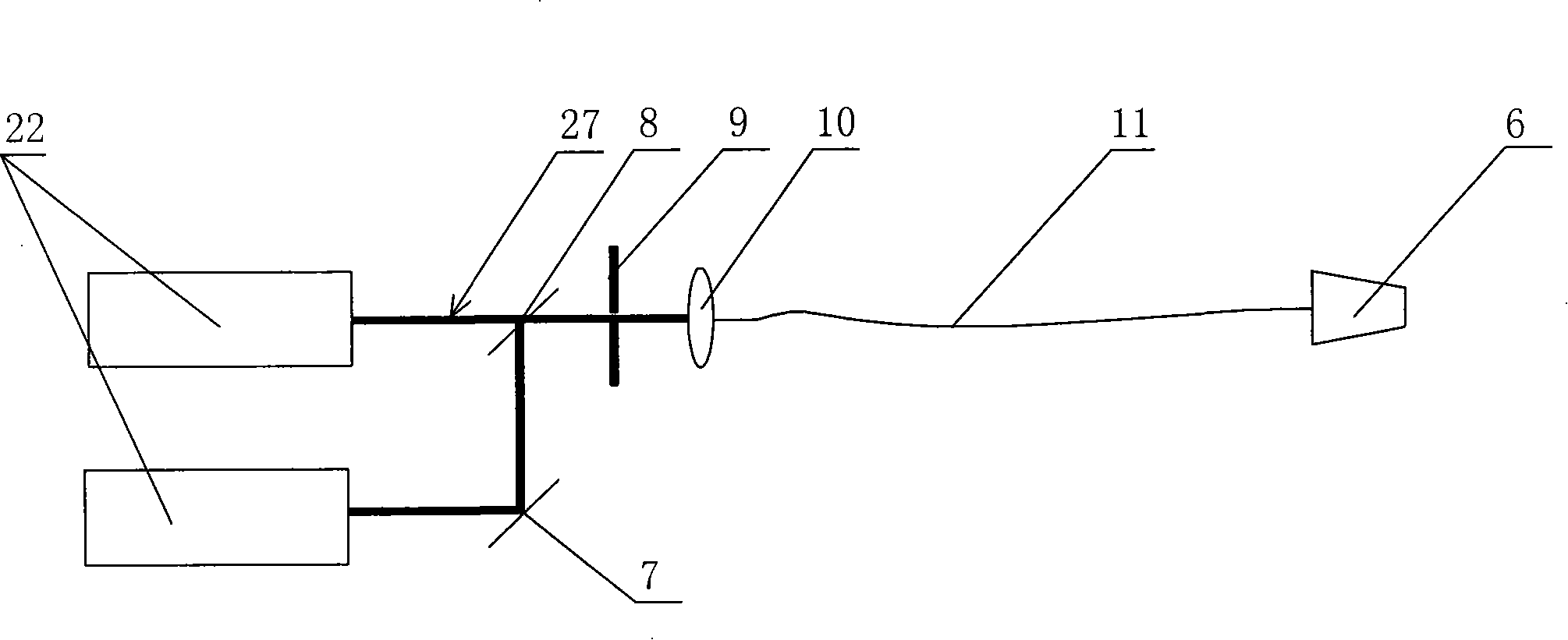 Micro-nano waveguide type laser needle device