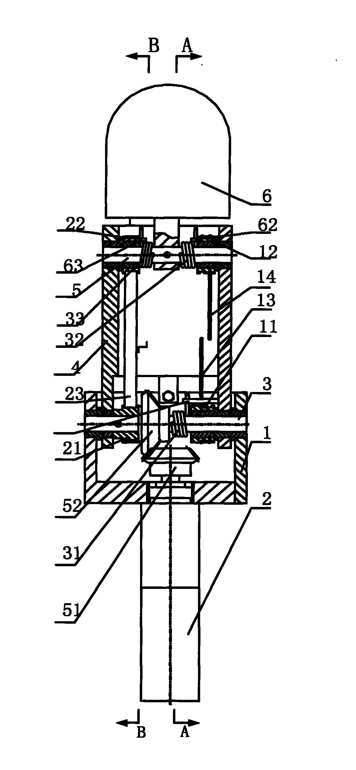 Finger device of double-joint parallel under-actuated robot