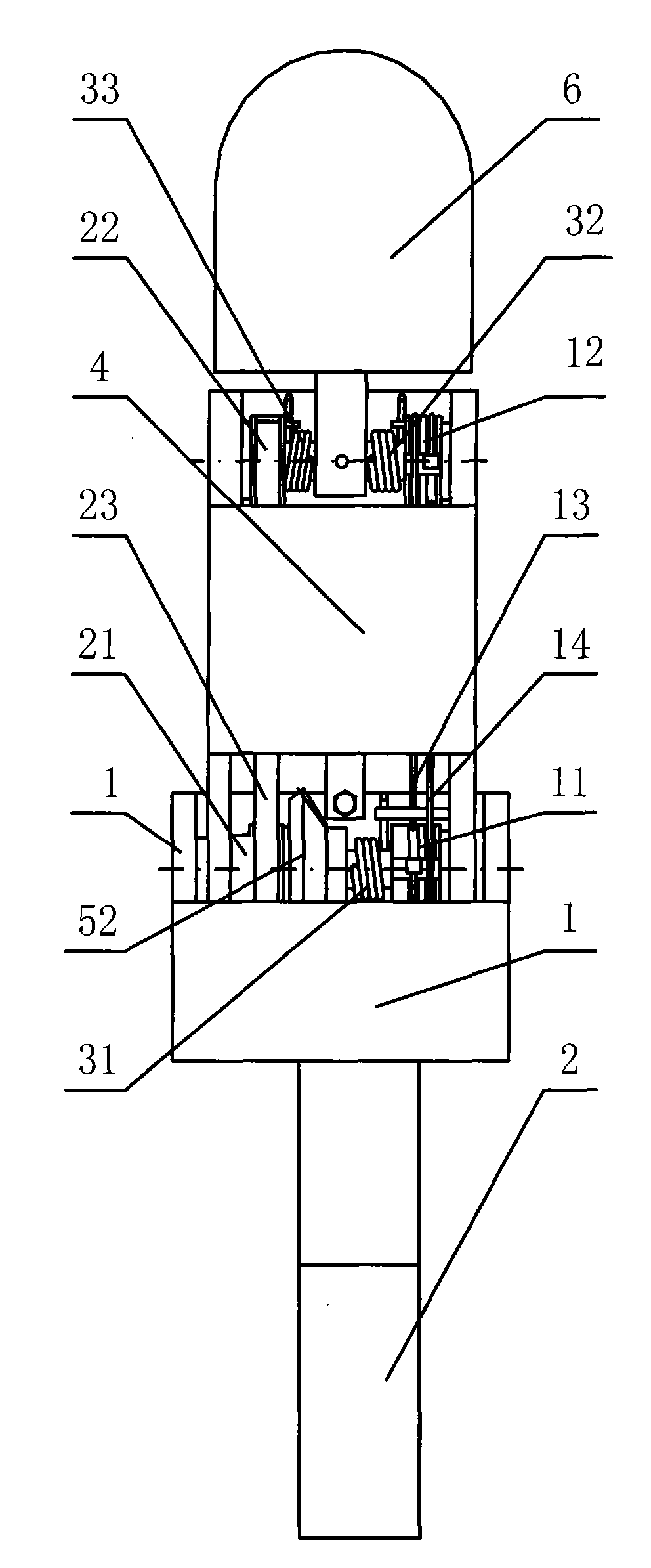 Finger device of double-joint parallel under-actuated robot