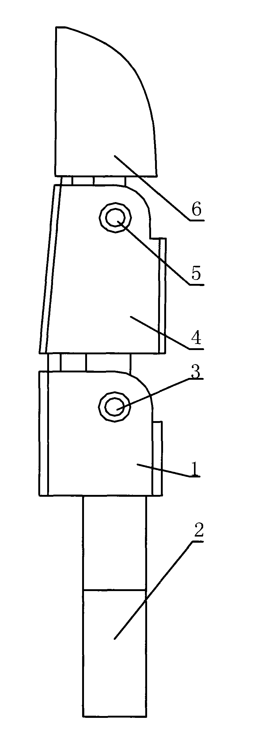 Finger device of double-joint parallel under-actuated robot