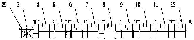 Fabricated bridge deck slab construction method through combination matching of long and short lines and precast segments