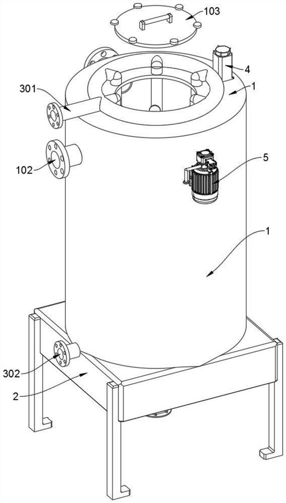 An integrated unsealed tank body for recovery of waste heat from industrial wastewater