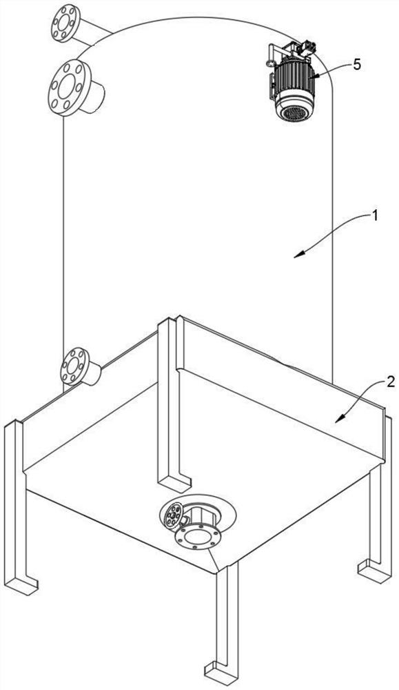 An integrated unsealed tank body for recovery of waste heat from industrial wastewater