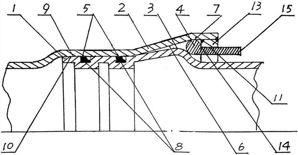 Anti-drawing flexible pipe connector