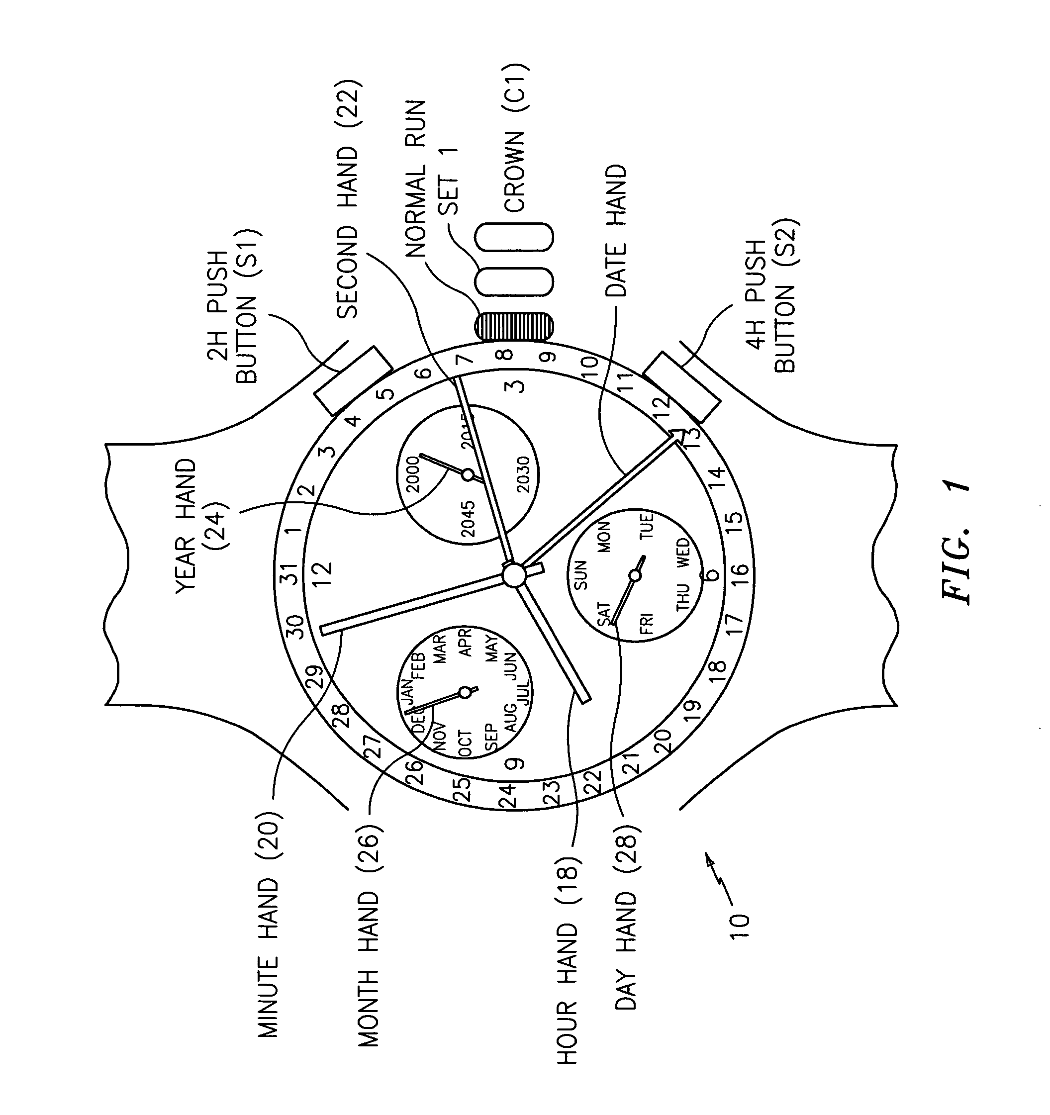 Multiindicator device and method for calibrating/setting same