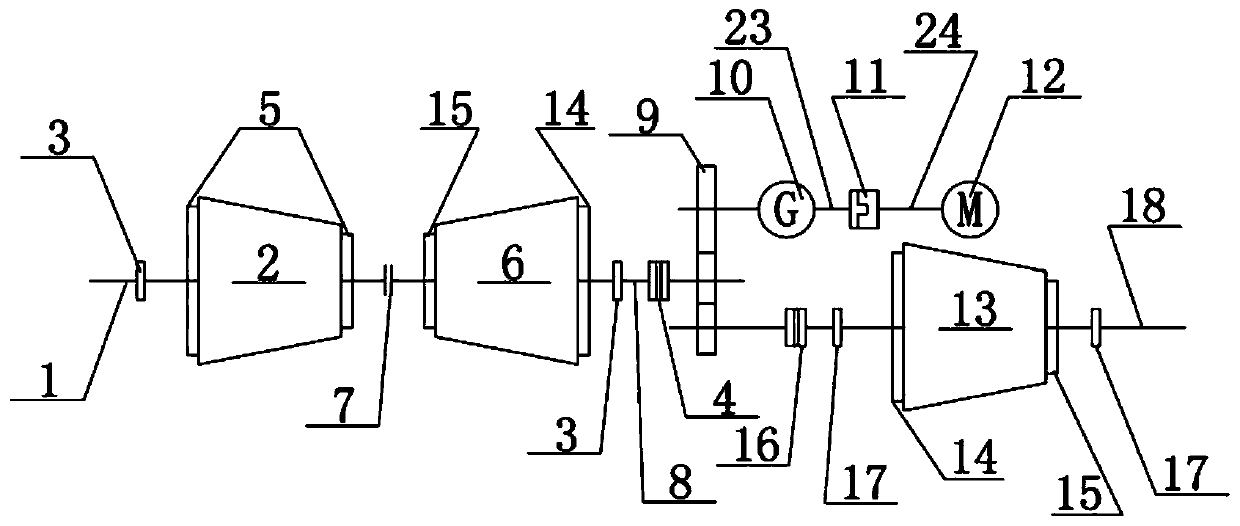 Rotary mechanical equipment, supercritical working medium recompression cycle power generation system and process