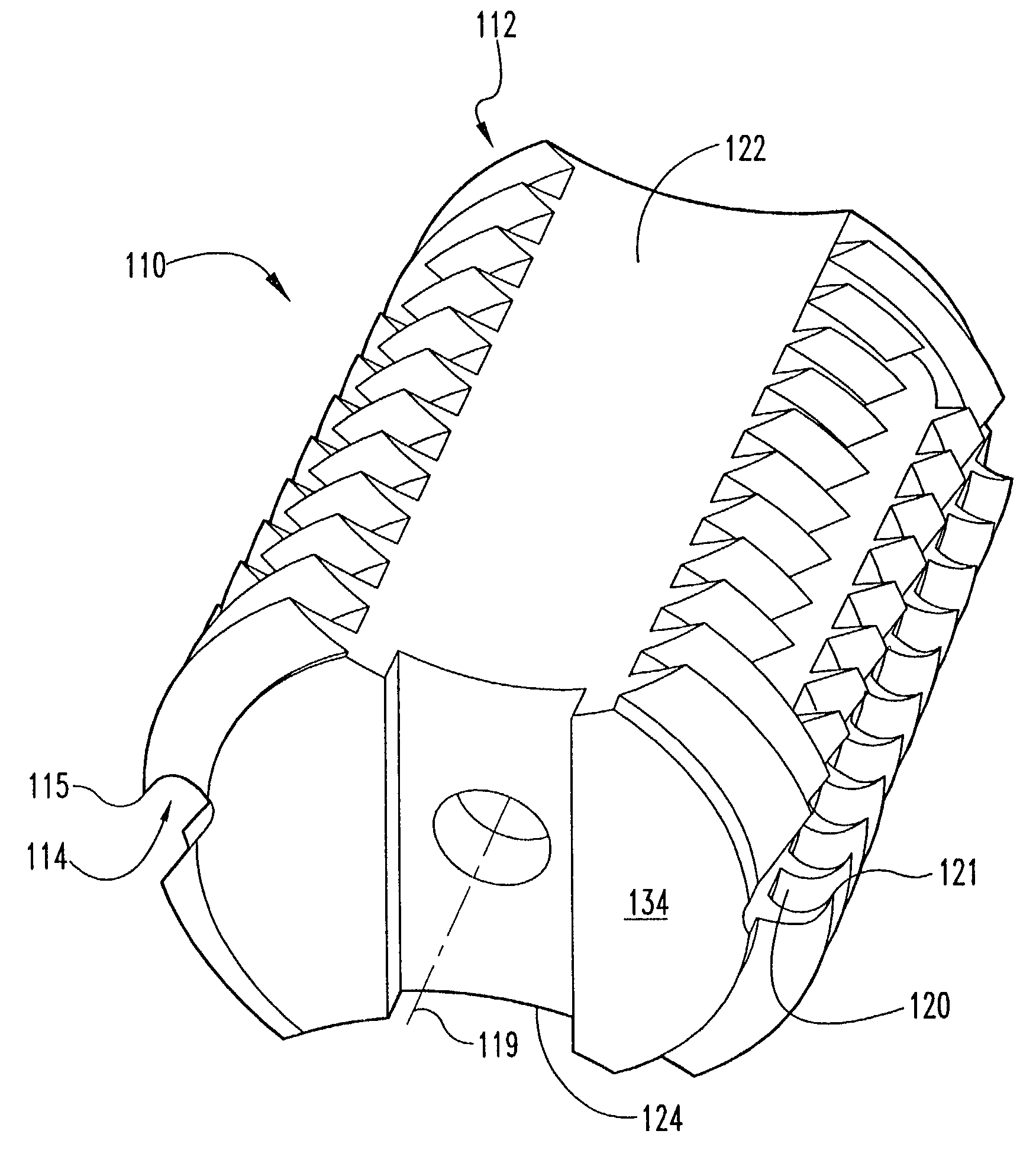 Interbody fusion device with anti-rotation features