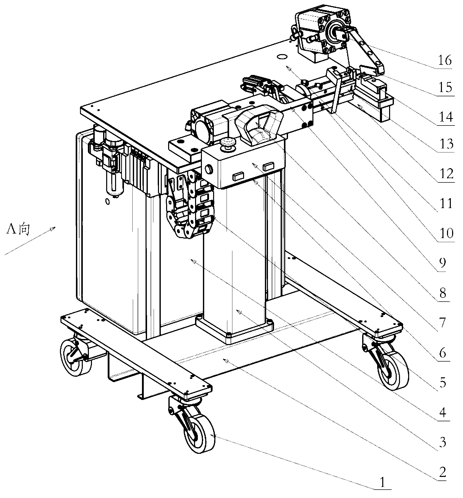 Peeling device and coated pipe peeling machine