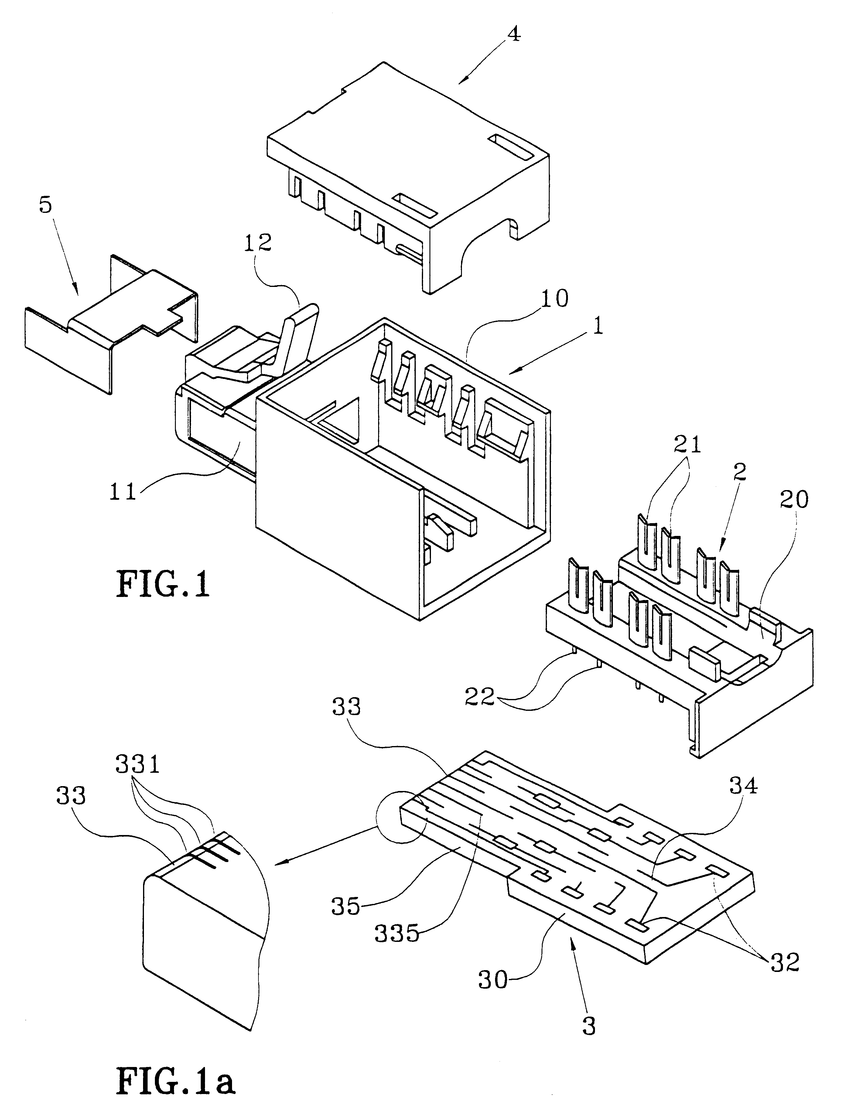 Low-voltage male connector