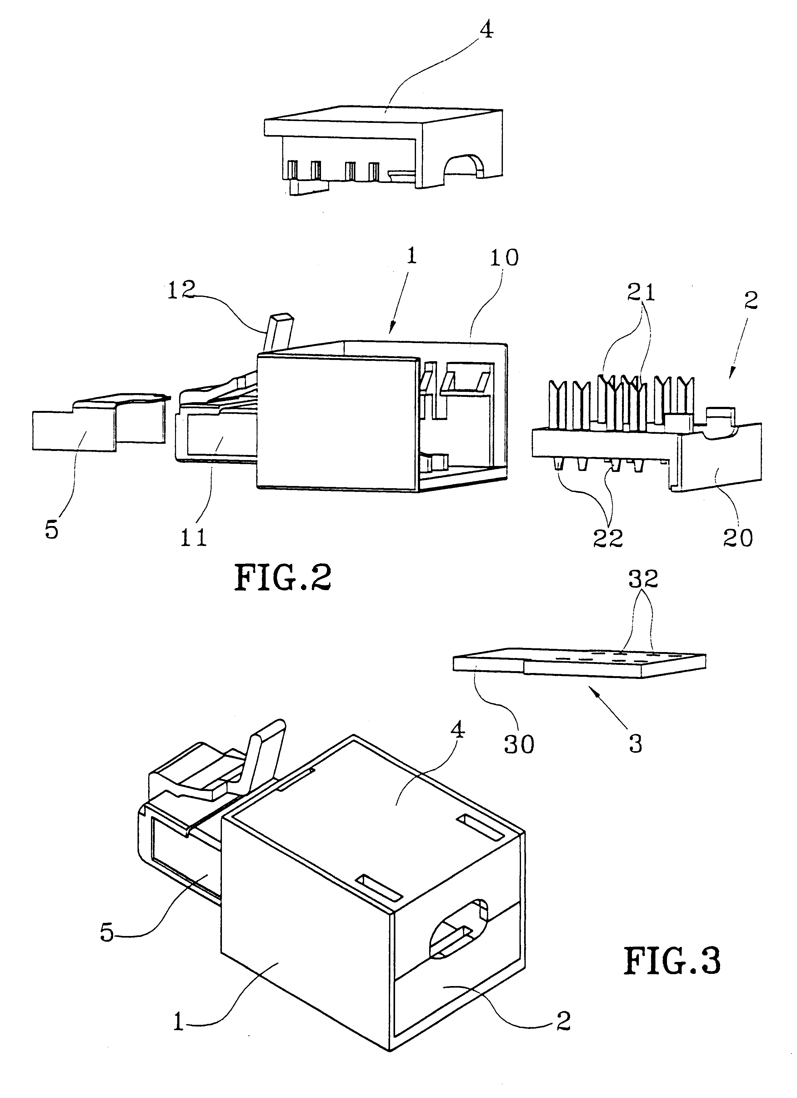 Low-voltage male connector