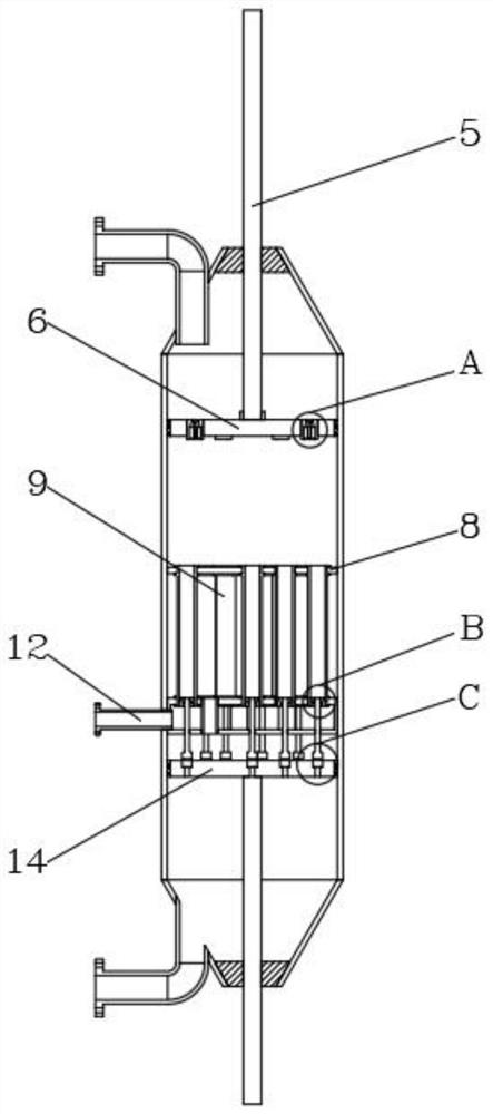 Assembly line type immersion work harmful water treatment device for chemical production