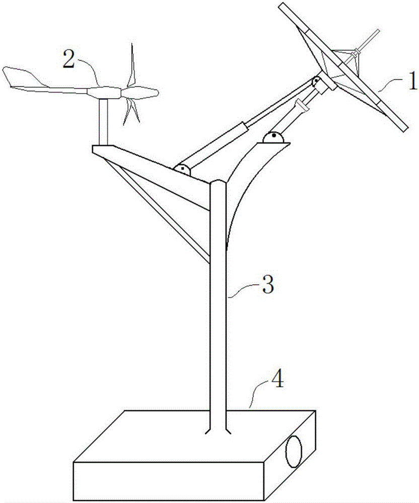 Photovoltaic-wind-rainwater power generation integrated device