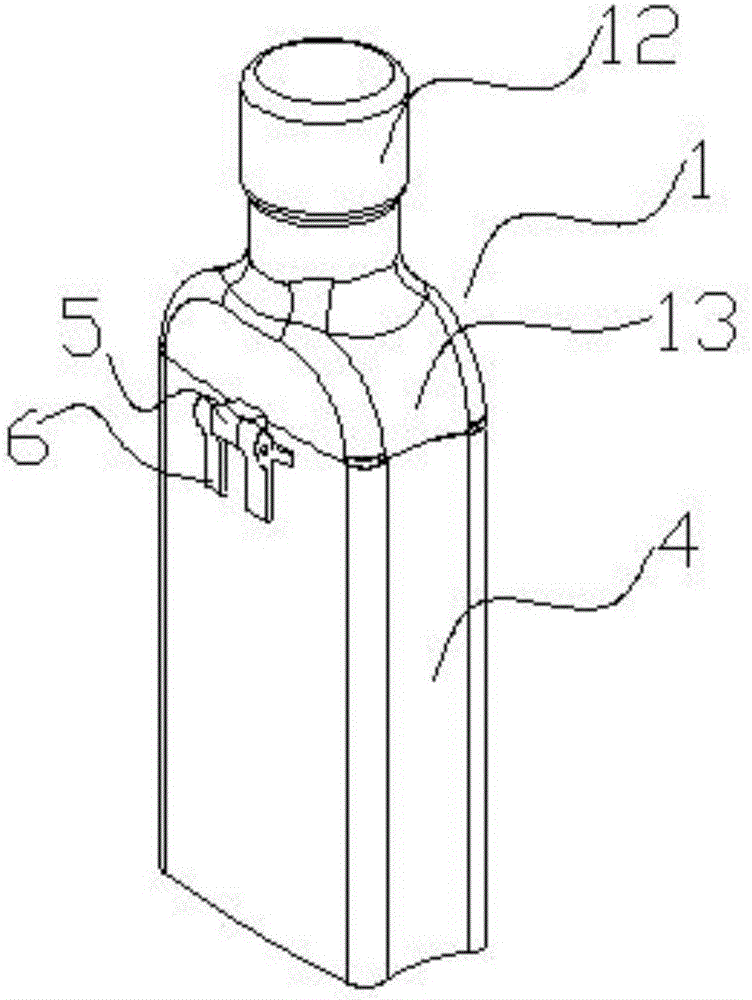 High barrier anti-aging water cup and preparation method thereof