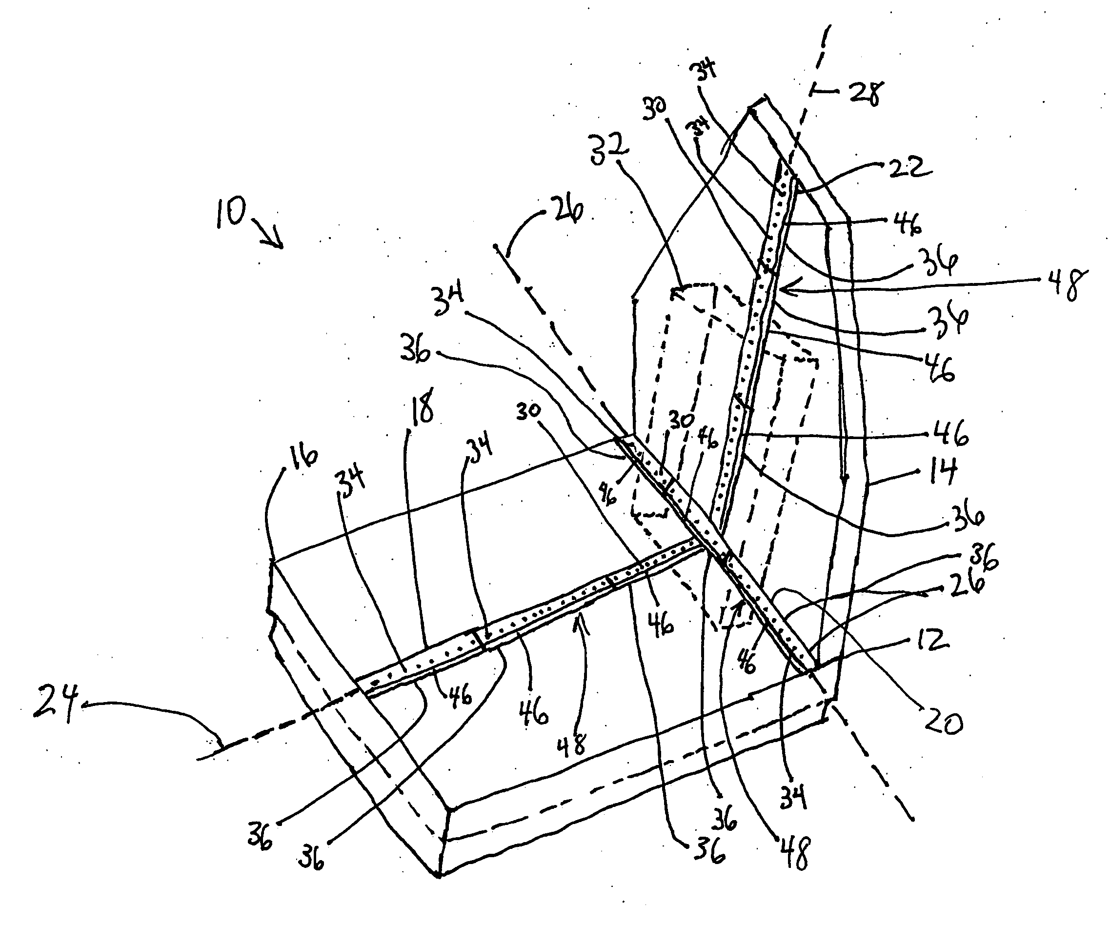 Device for measuring package size