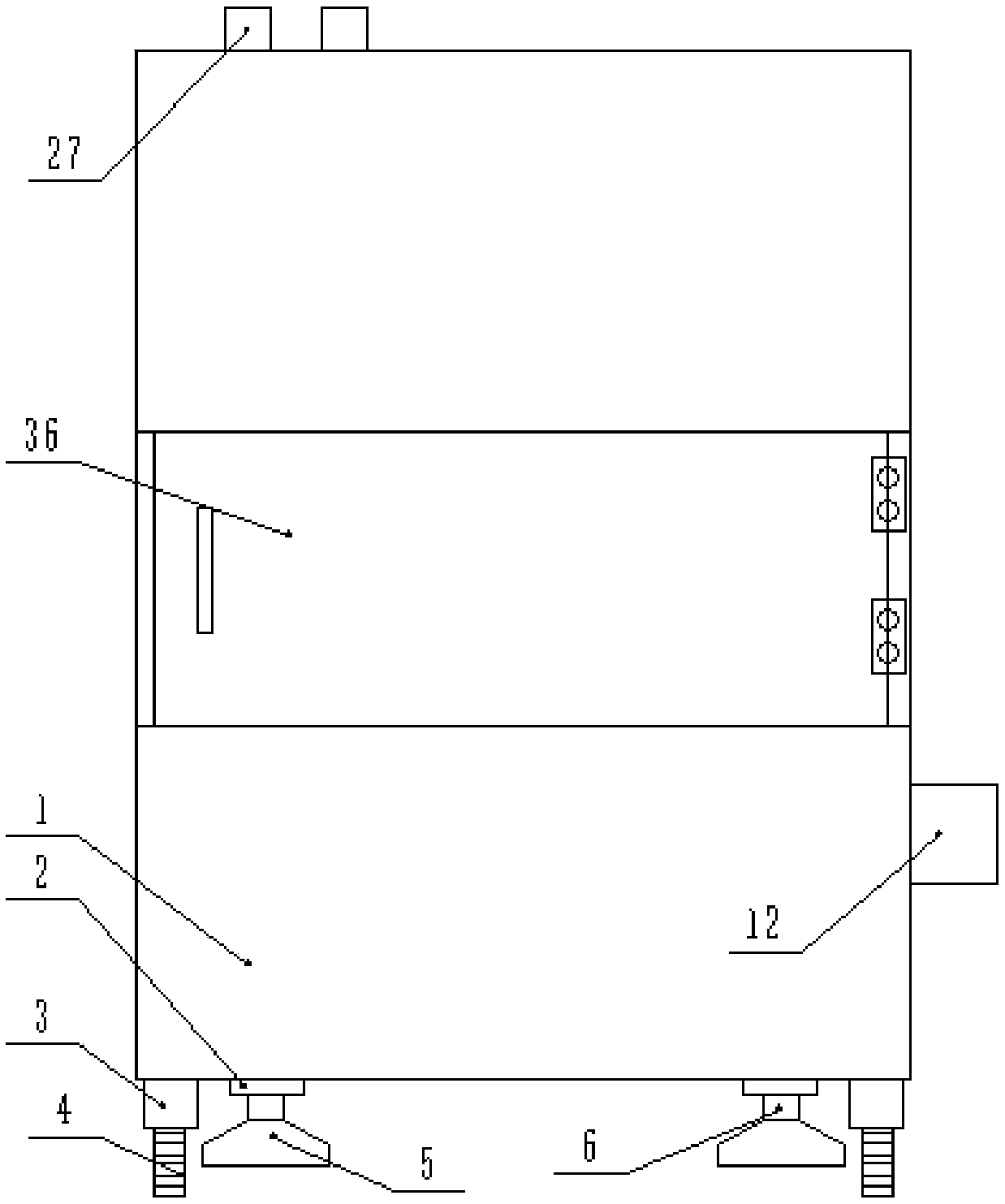 Dehumidifying device for textile fabric processing