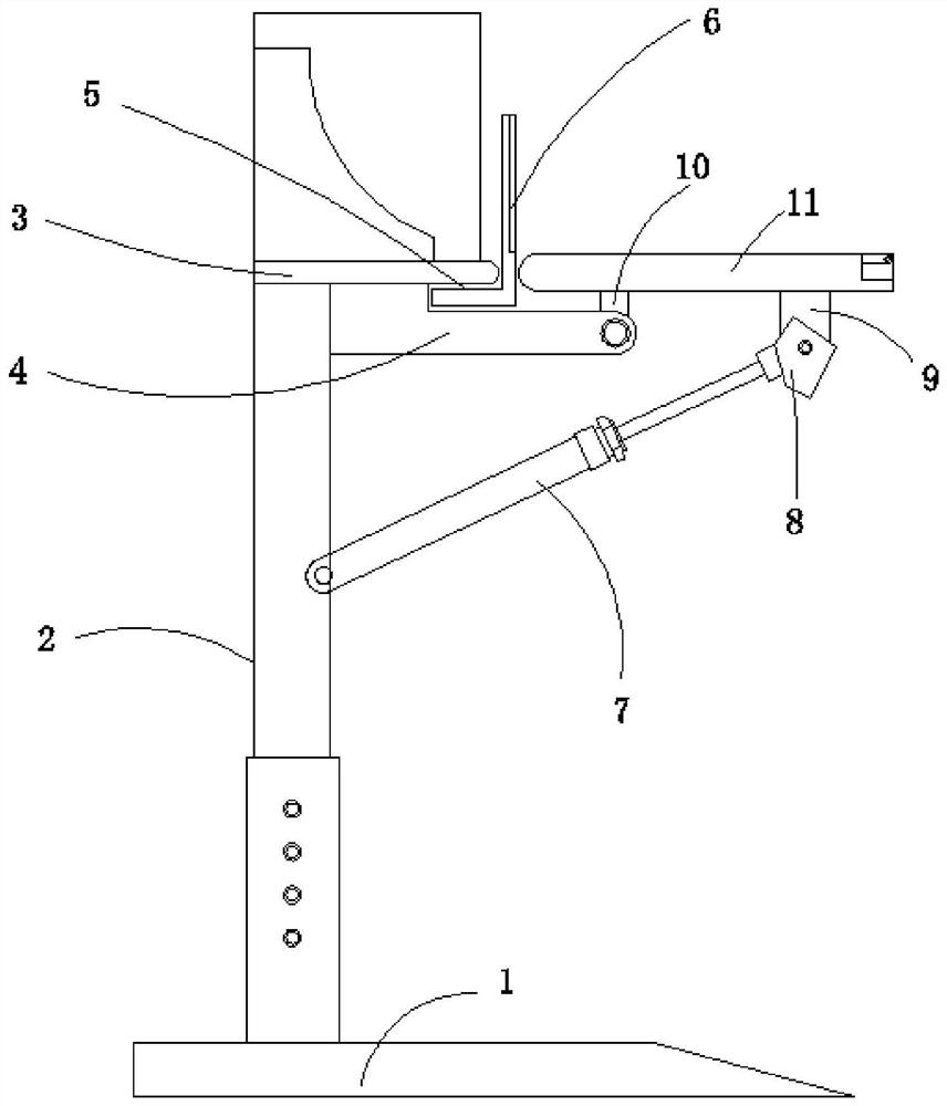 Turnover desk with lifting function