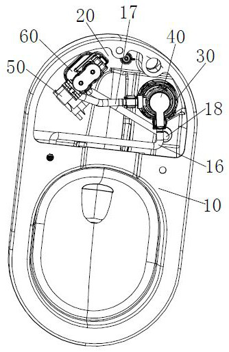 Efficient flushing pedestal pan