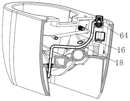 Efficient flushing pedestal pan