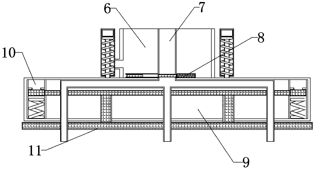 Wood processing device capable of achieving rapid clamping, automatic paint spraying, drying, polishing and rapid dust removal