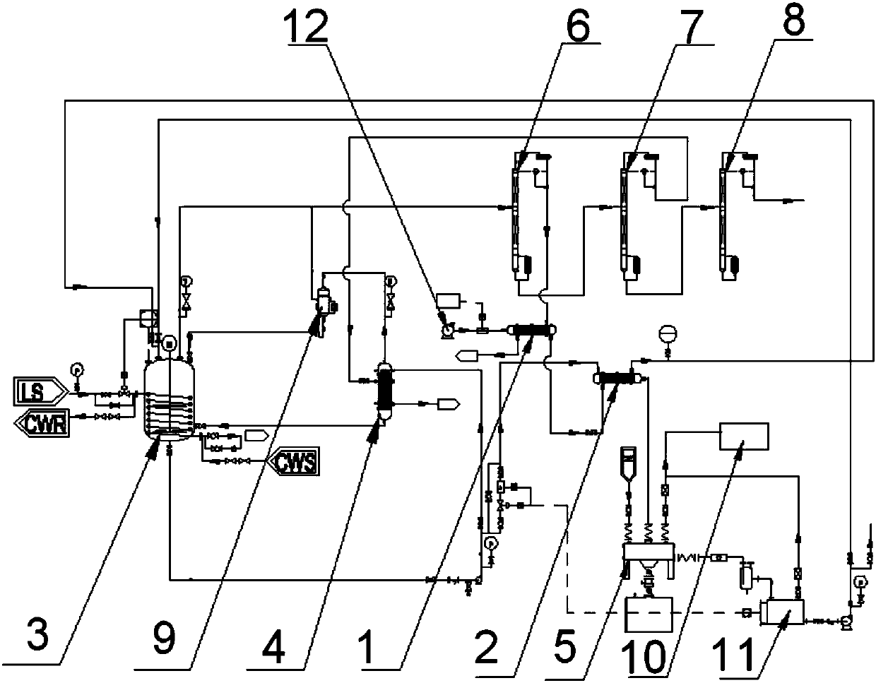 High-salt and -solvent wastewater treatment system and process