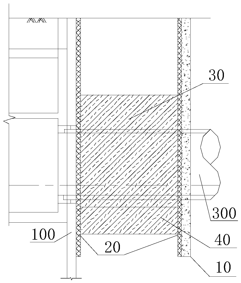 Reinforcing body and method for shield end of subway tunnel