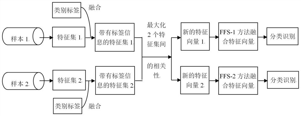 Multimodal biometric fusion recognition method based on label identification correlation analysis