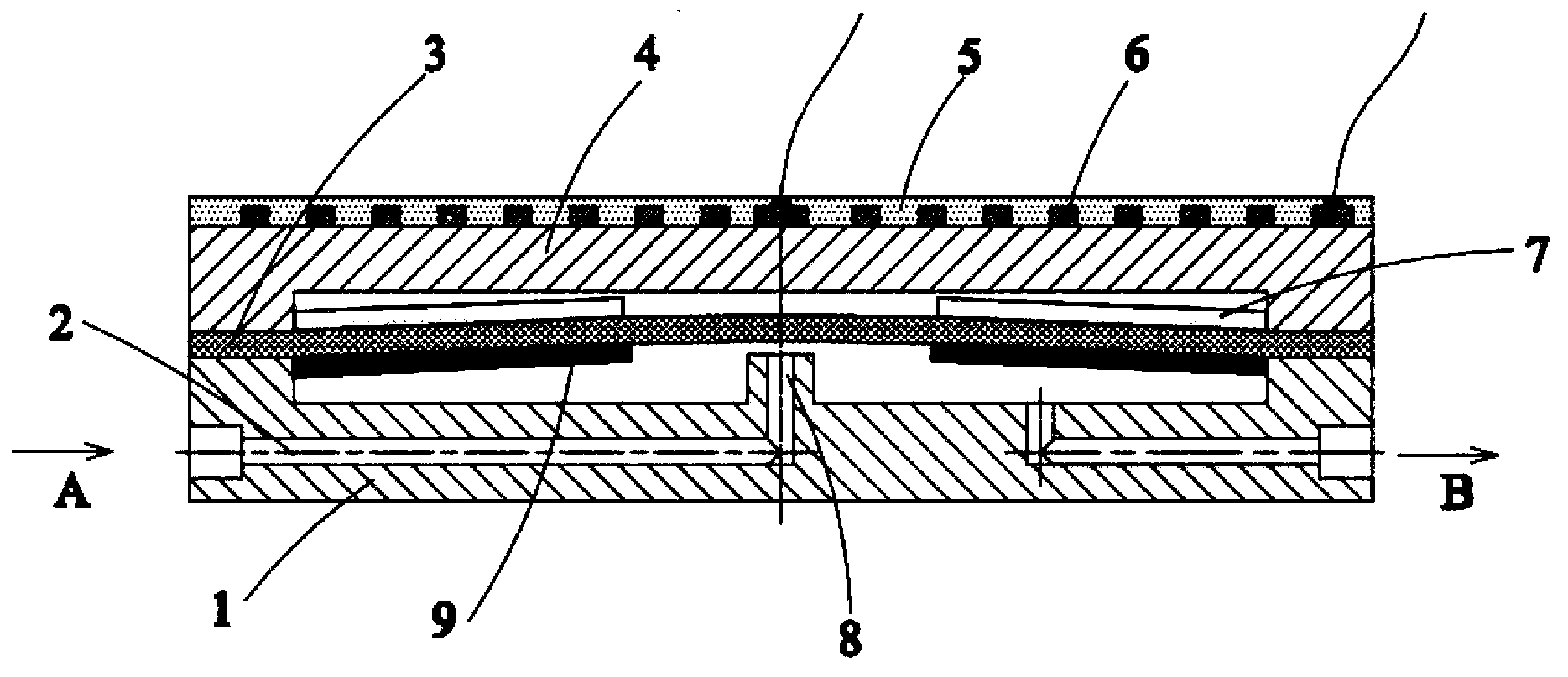 Planar coil driving-type microvalve based on super-magnetostriction film driver