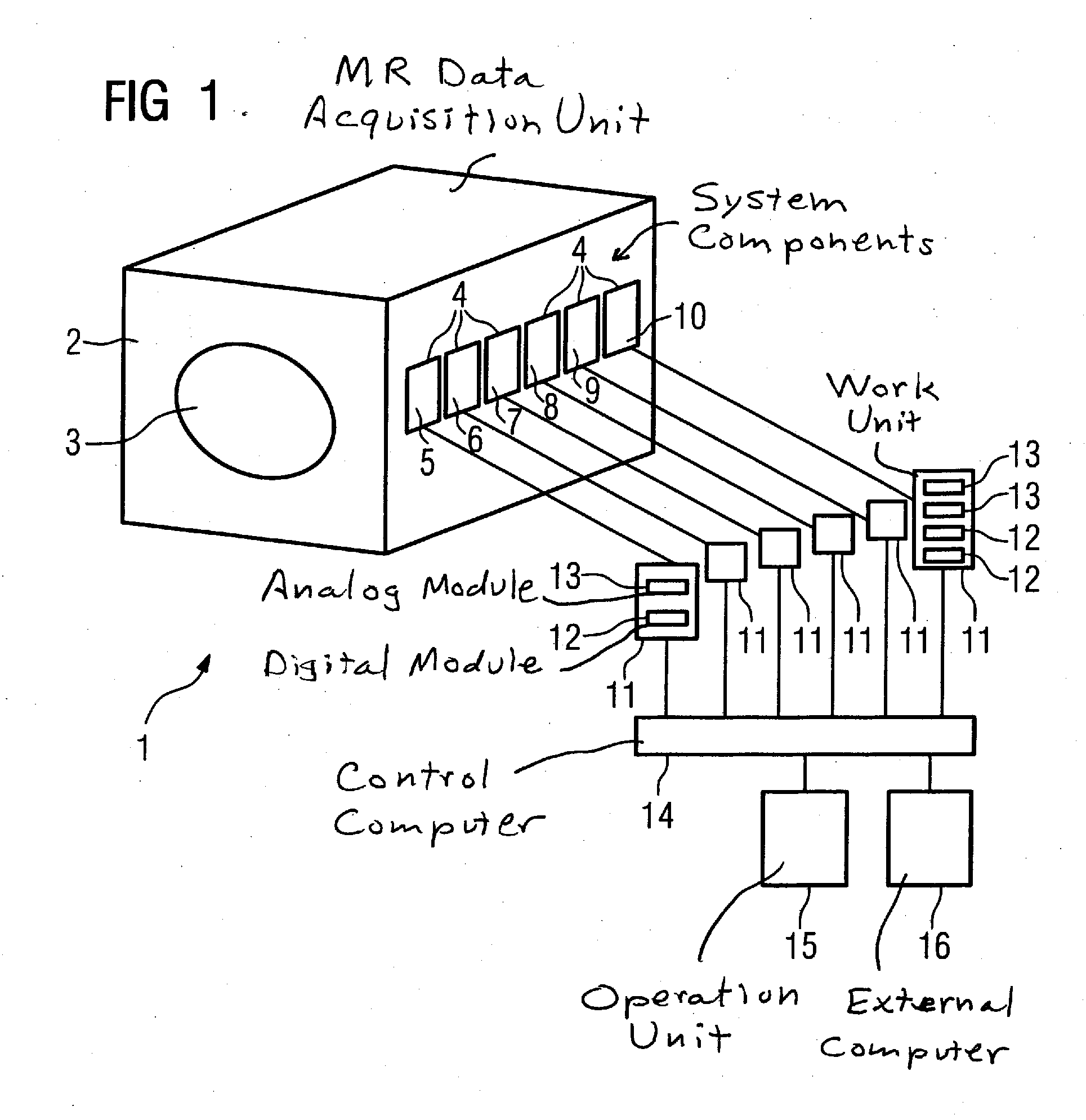 Magnetic resonance system with components allowing upgrade capability