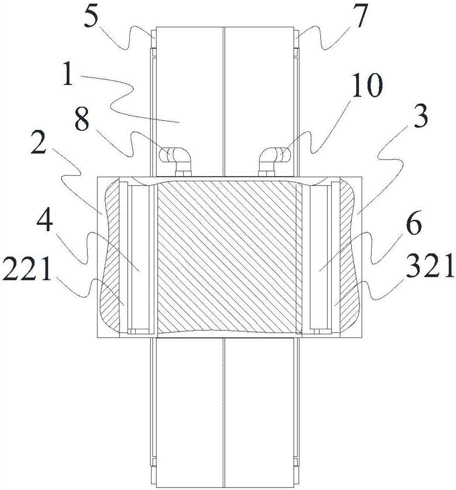 Vertically used direct drive precise air lubricated hydrostatic guide pair