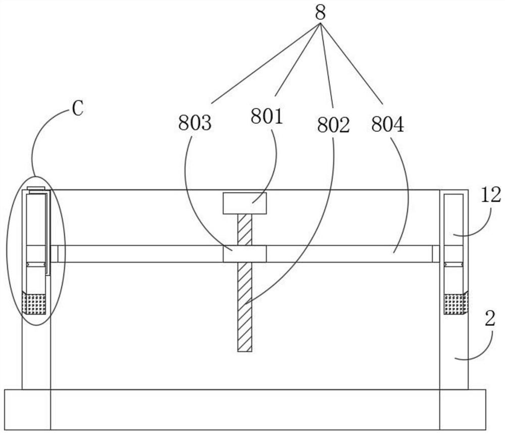 Adjustable hollow rotating platform