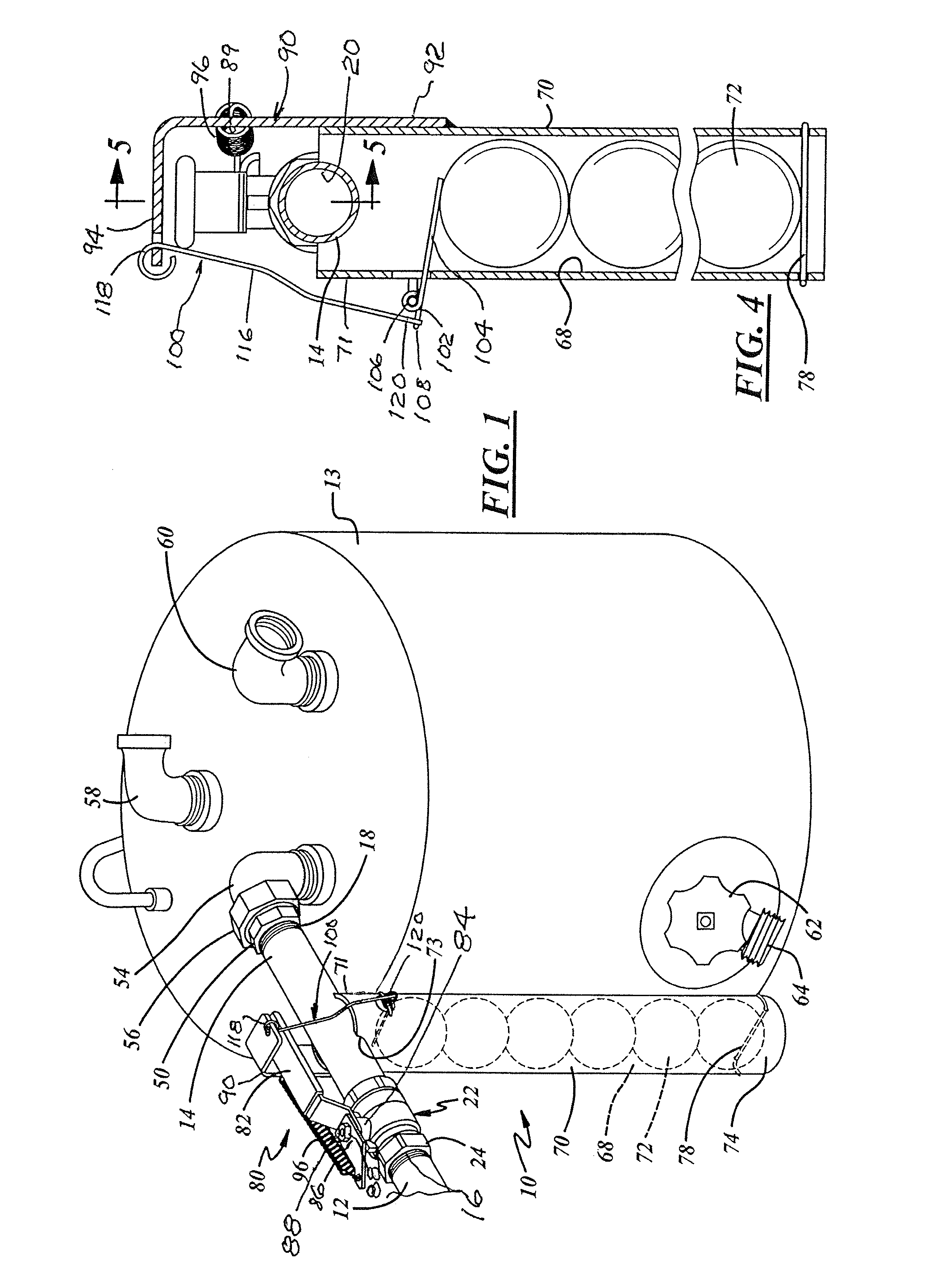 Float control fluid shut off valve mechanism