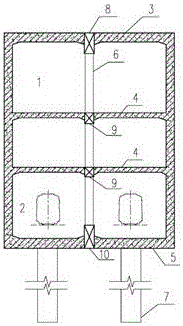 Wide-span deep buried metro station structure designed through combination of Y-shaped column and anti-pulling pile