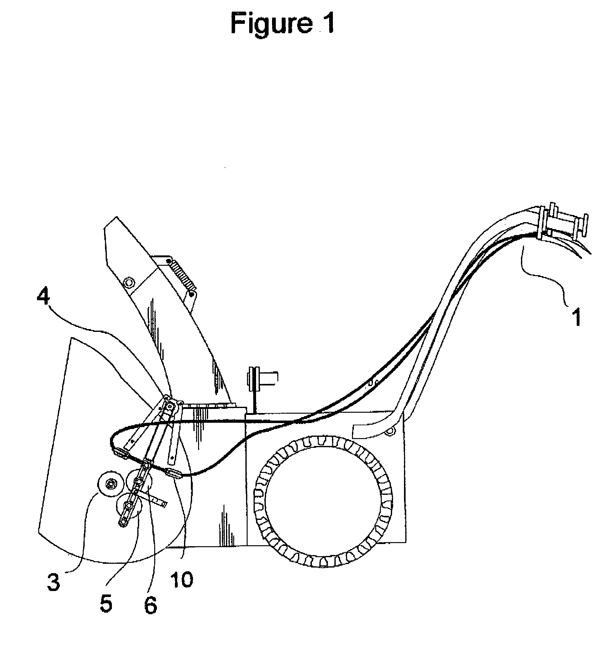 Automated control mechanism for a snow blower discharge chute